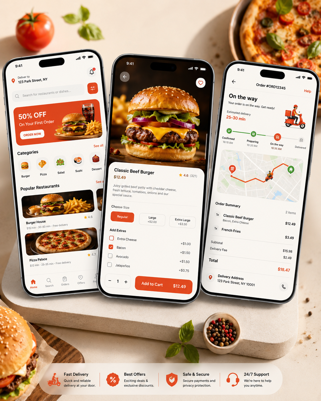 Food delivery mobile app case study